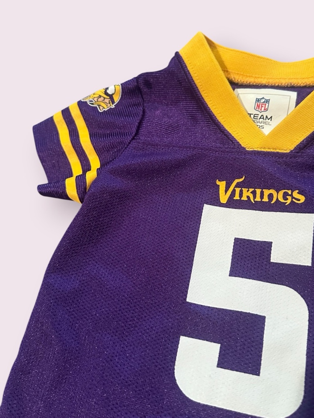 Minnesota Vikings Baby Bodysuit Jersey - Purple & Yellow Teddy Bridgewater 3/6 M - Picture 4 of 7